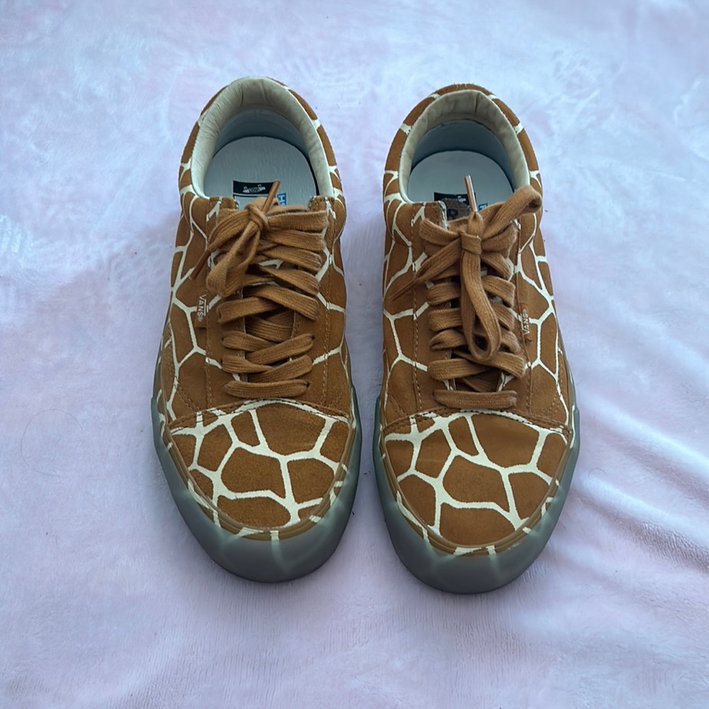 Giraffe print vans